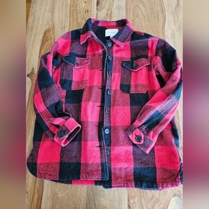 Lucky Brand oversized plaid vest